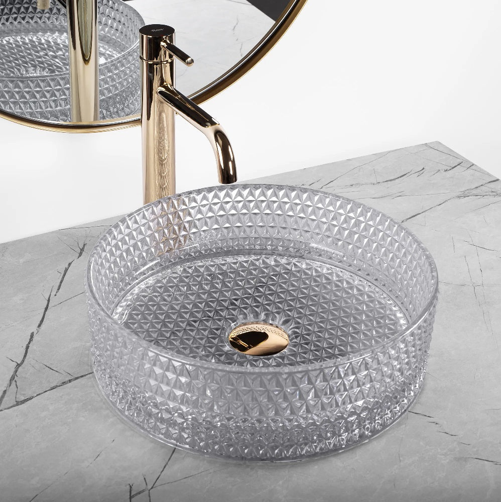 Aufsatzwaschbecken Cristal Grey ∅ 35,5cm