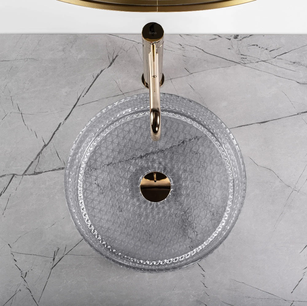 Aufsatzwaschbecken Cristal Grey ∅ 35,5cm