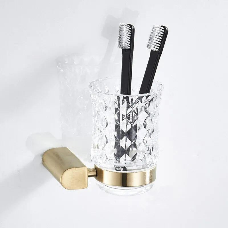 Zahnputzbecher 322224 Gold Matt