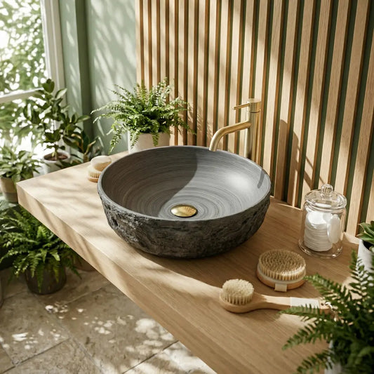 Aufsatzwaschbecken Babilon Silver Ø42cm