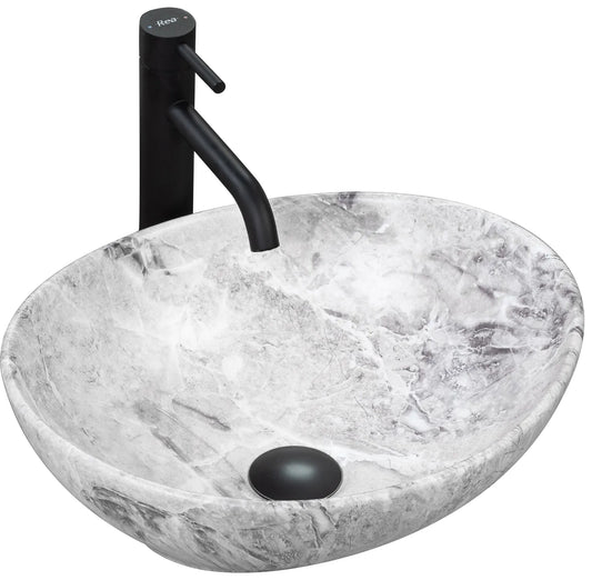 Aufsatzwaschbecken Sofia Naturstein 41x34,5cm