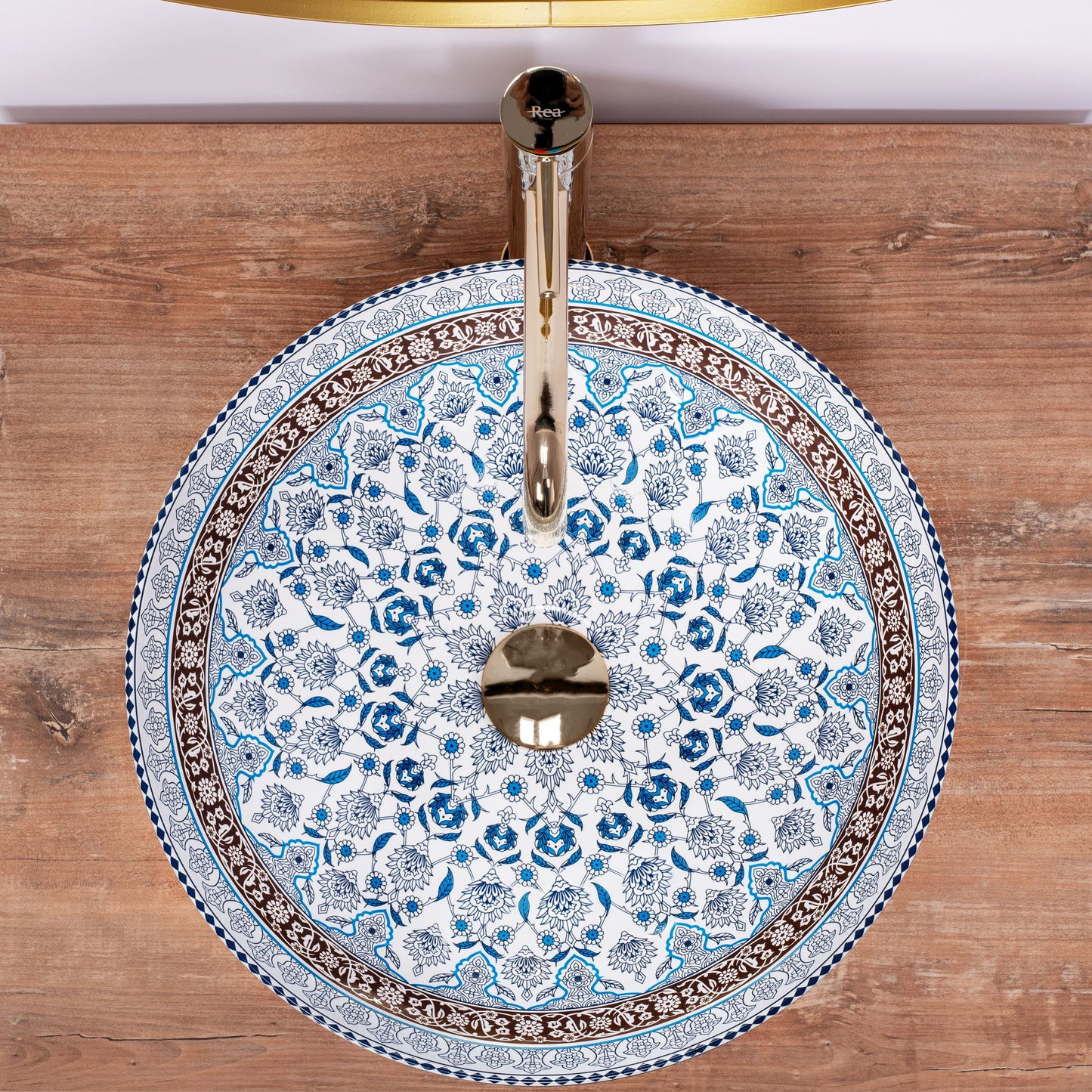 Aufsatzwaschbecken Arte Blau ∅ 40cm