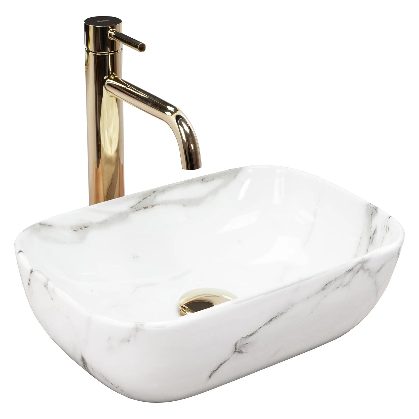 Aufsatzwaschbecken Belinda Mini Shiny Aiax 37x25,5cm
