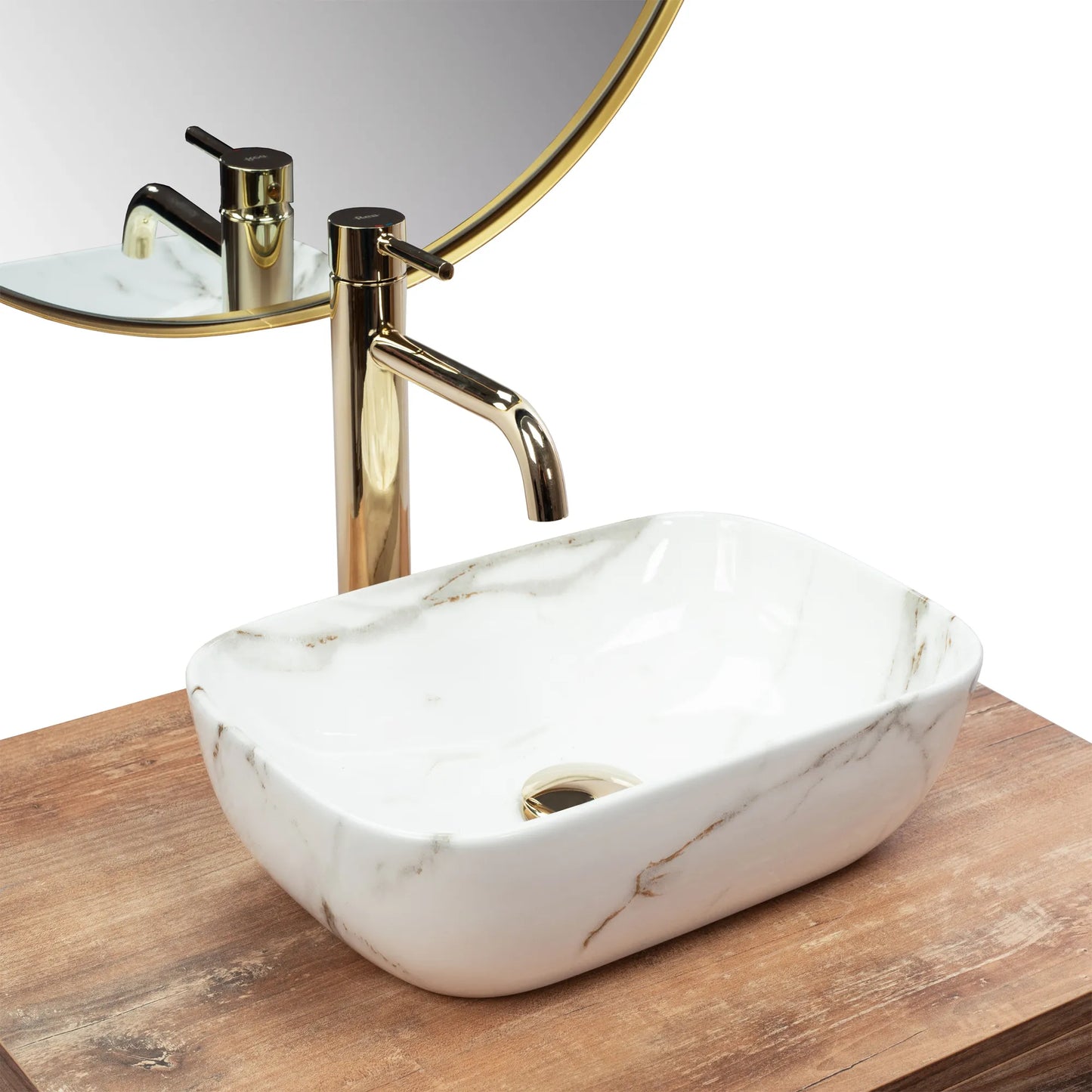 Aufsatzwaschbecken Belinda Mini Shiny Aiax 37x25,5cm