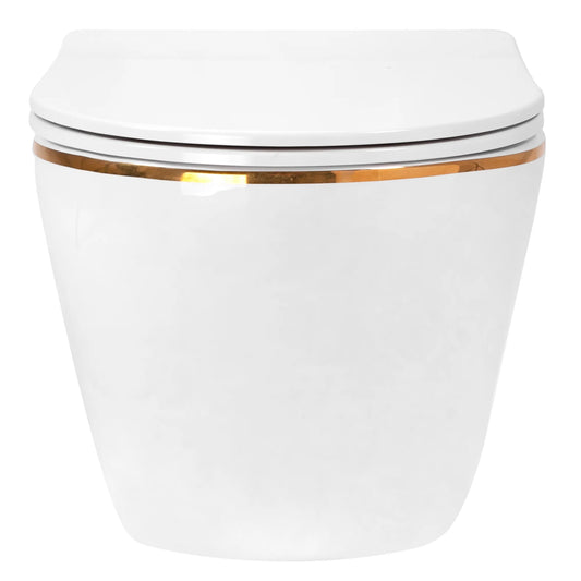 Toilette Carlo White Gold Edge