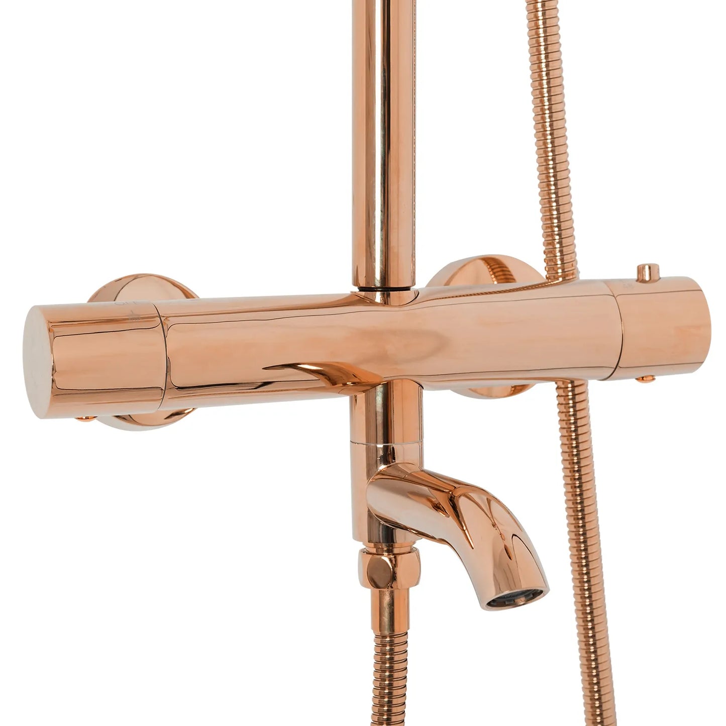 Dusche mit Wannenauslauf Lungo Rosé Gold