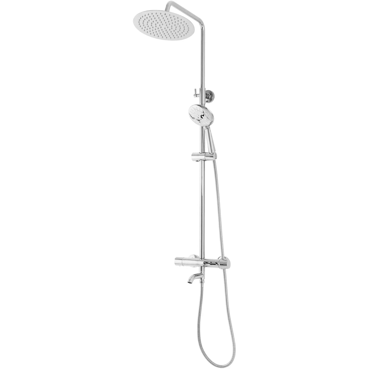 Dusche mit Wannenauslauf Lungo Chrom (mit Thermostat)