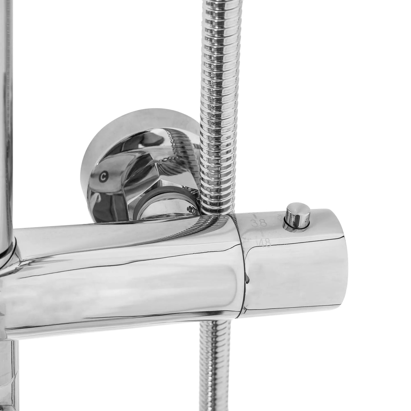 Dusche mit Wannenauslauf Lungo Chrom (mit Thermostat)