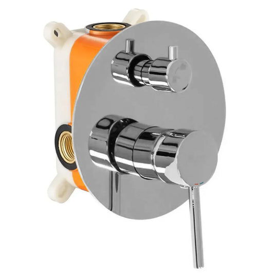 Dusche mit Wannenauslauf Unterputz Lungo Chrom