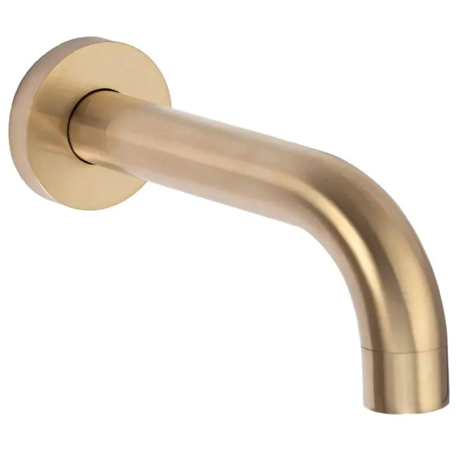 Dusche mit Wannenauslauf Unterputz Lungo Gold Matt