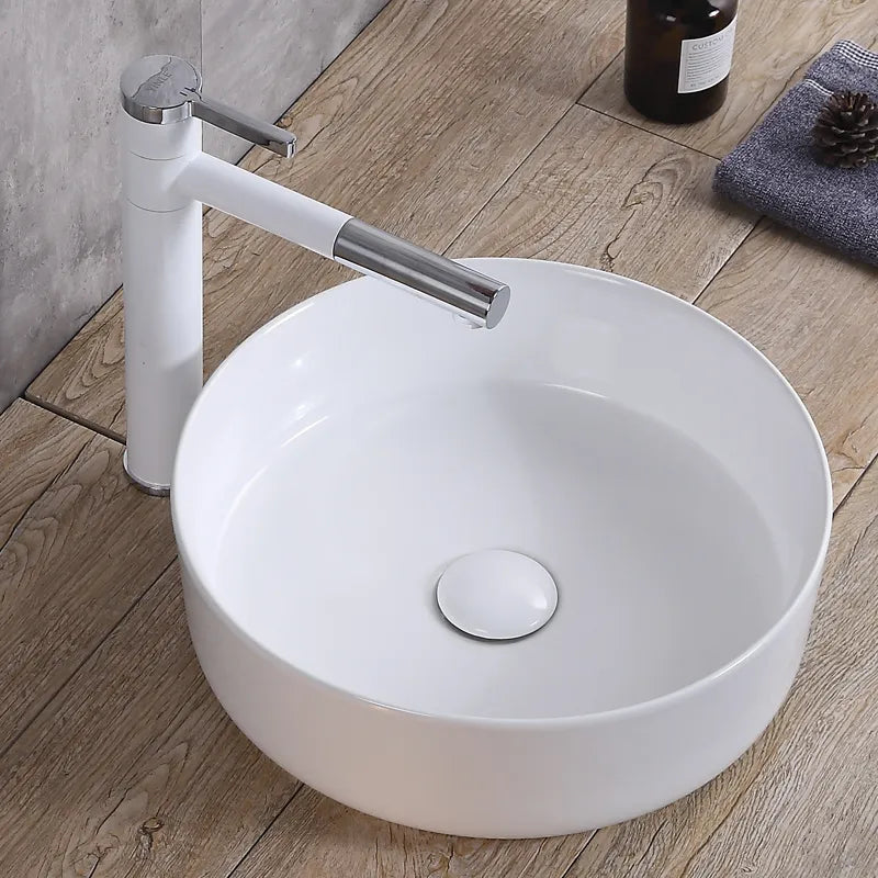 Aufsatzwaschbecken Elma Weiß ∅ 45cm