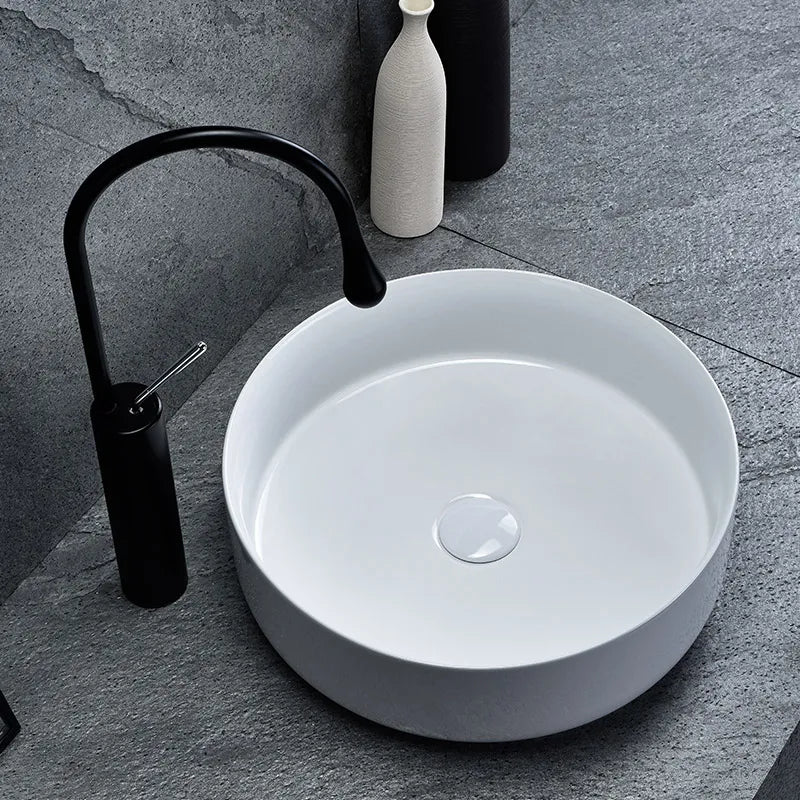 Aufsatzwaschbecken Elma Weiß ∅ 45cm
