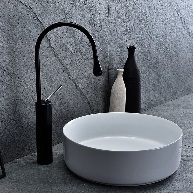 Aufsatzwaschbecken Elma Weiß ∅ 45cm