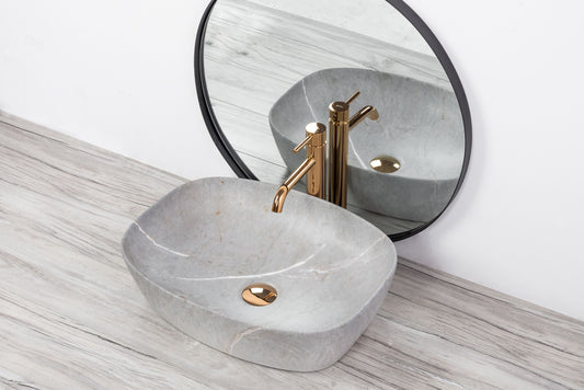 Aufsatzwaschbecken Freja Grau 51x39,5cm
