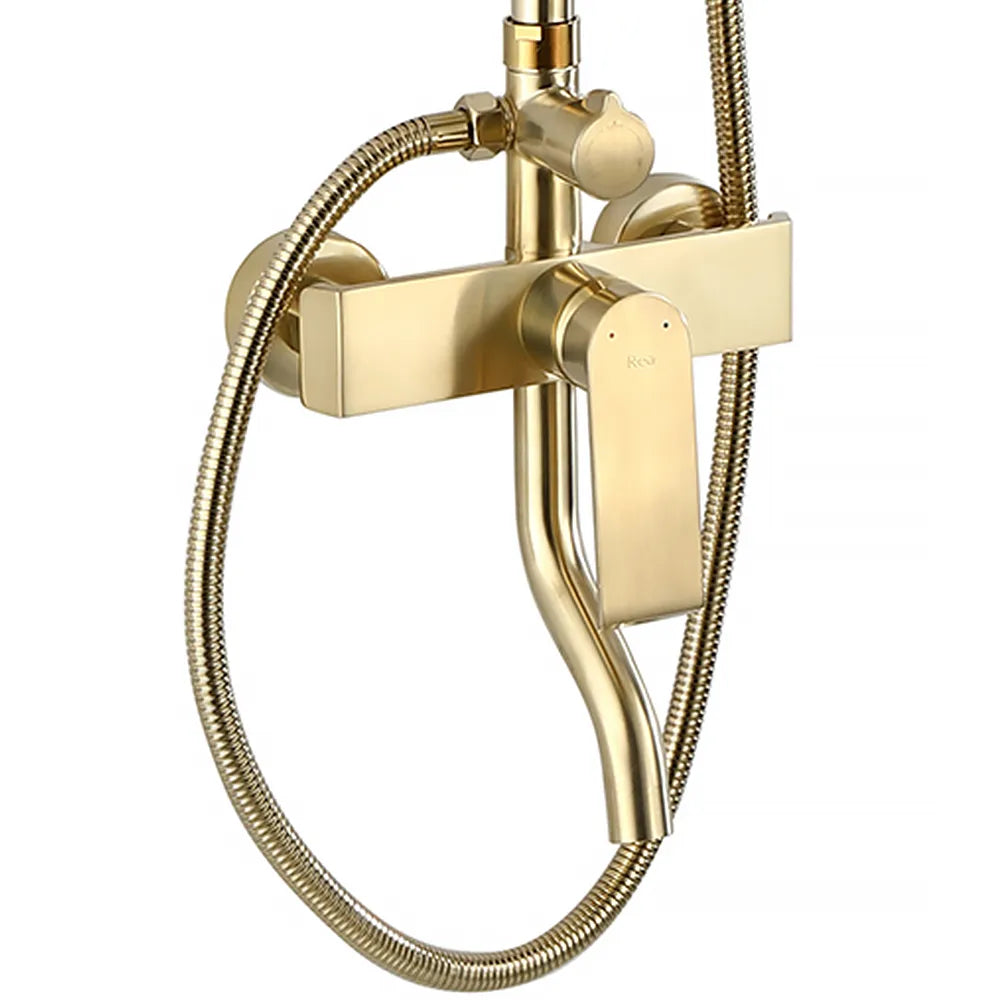 Dusche Hasse Gold Matt (mit Thermostat)