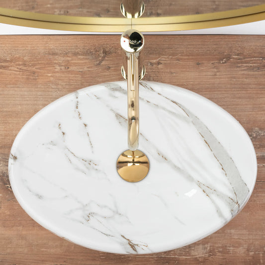 Aufsatzwaschbecken Linda Lava 48,5x34cm