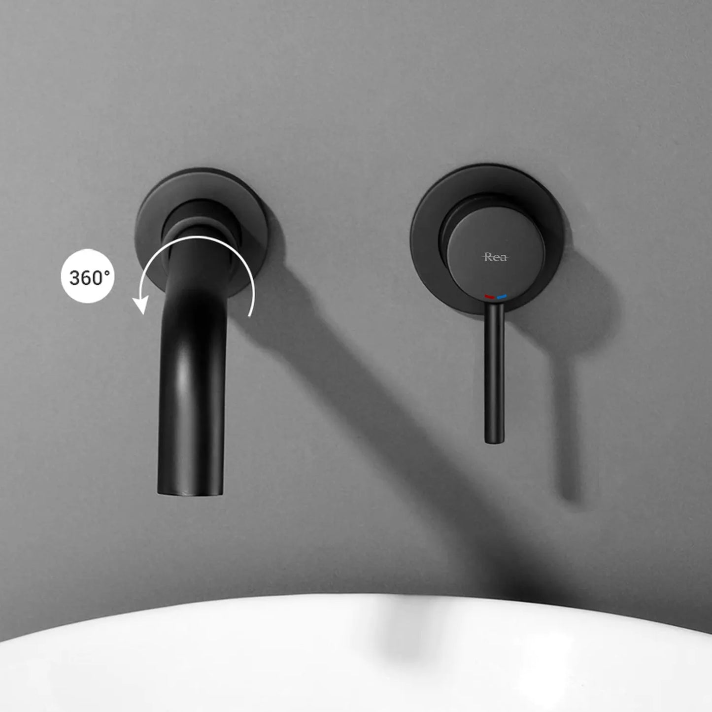 Armatur Unterputz Lungo Long Black
