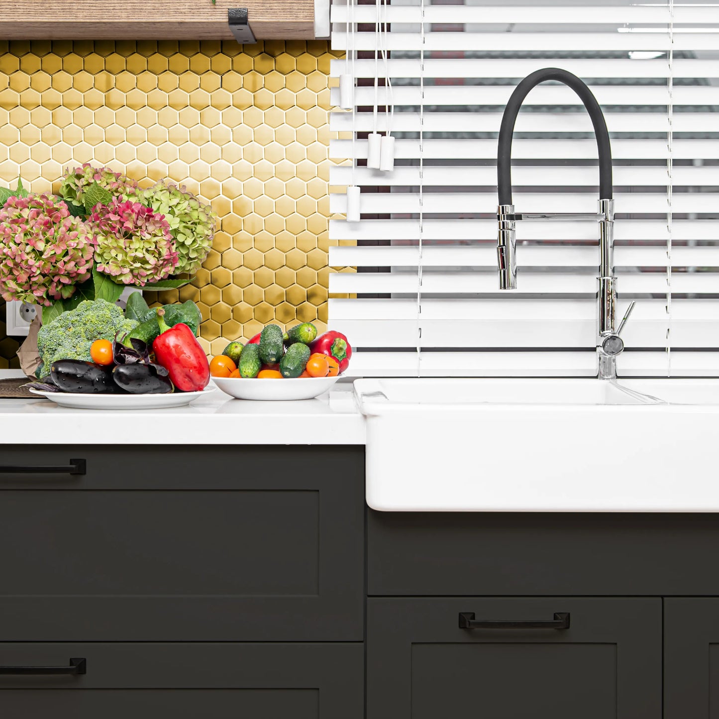 Mosaikfliesen Gold 30x30cm (2 Stück)