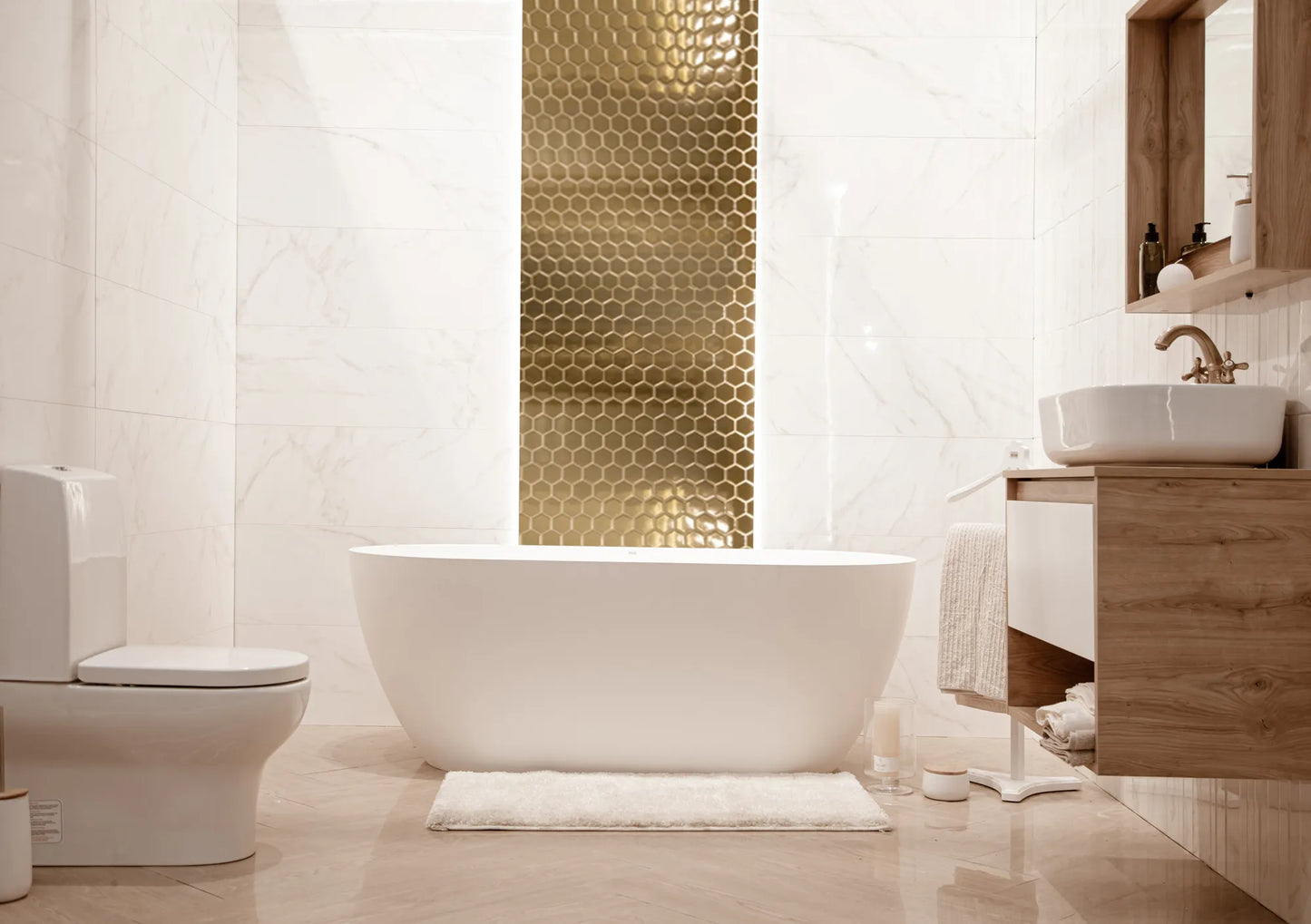 Mosaikfliesen Gold 30x30cm (2 Stück)