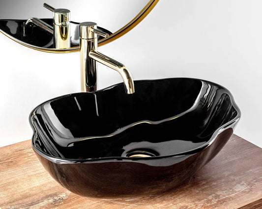 Aufsatzwaschbecken Pearl Black 51,5x37,5cm