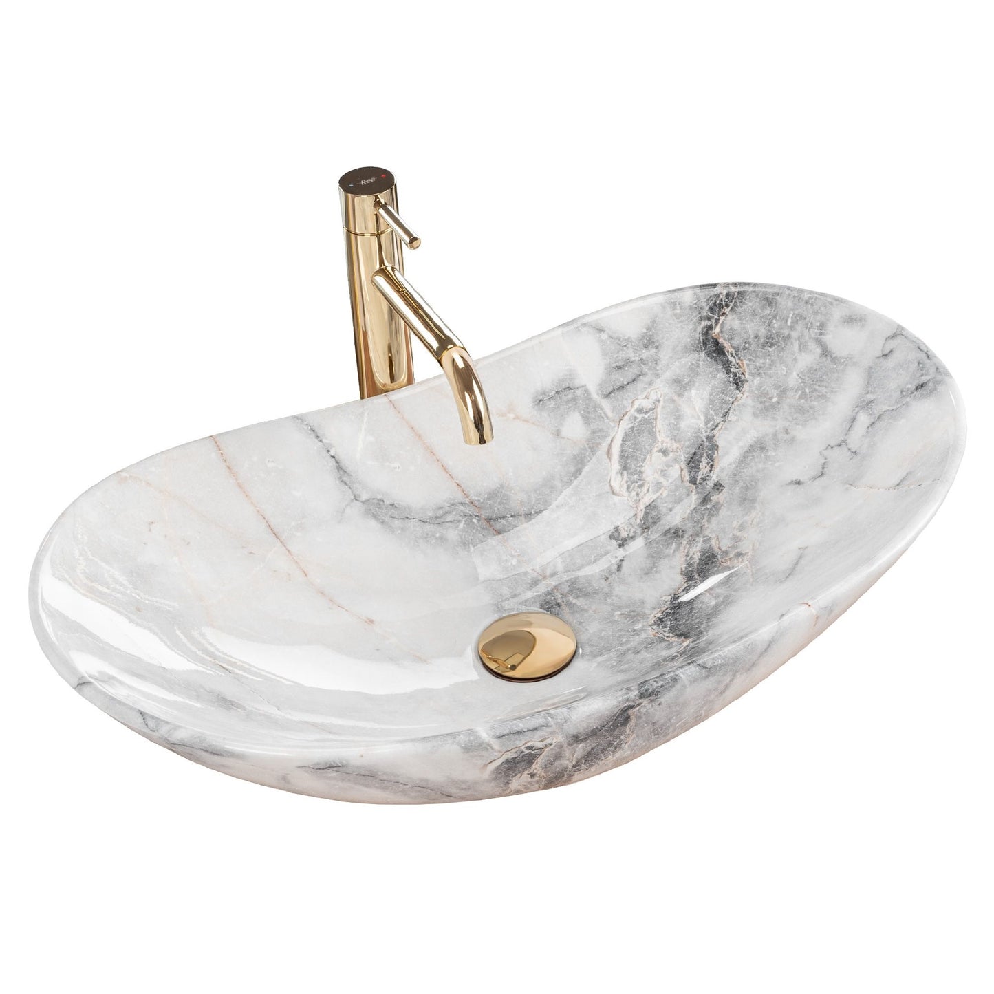 Aufsatzwaschbecken Royal Granit Poliert 60,5x36cm