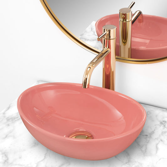 Aufsatzwaschbecken Sofia Mini Pink 35,5x27cm