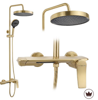 Duschsystem Vision Gold Matt