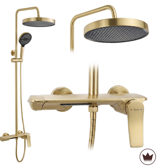 Duschsystem Vision Gold Matt