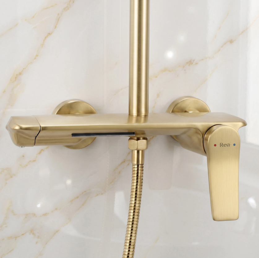 Duschsystem Vision Gold Matt