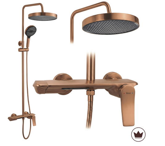 Duschsystem Vision Kupfer Matt