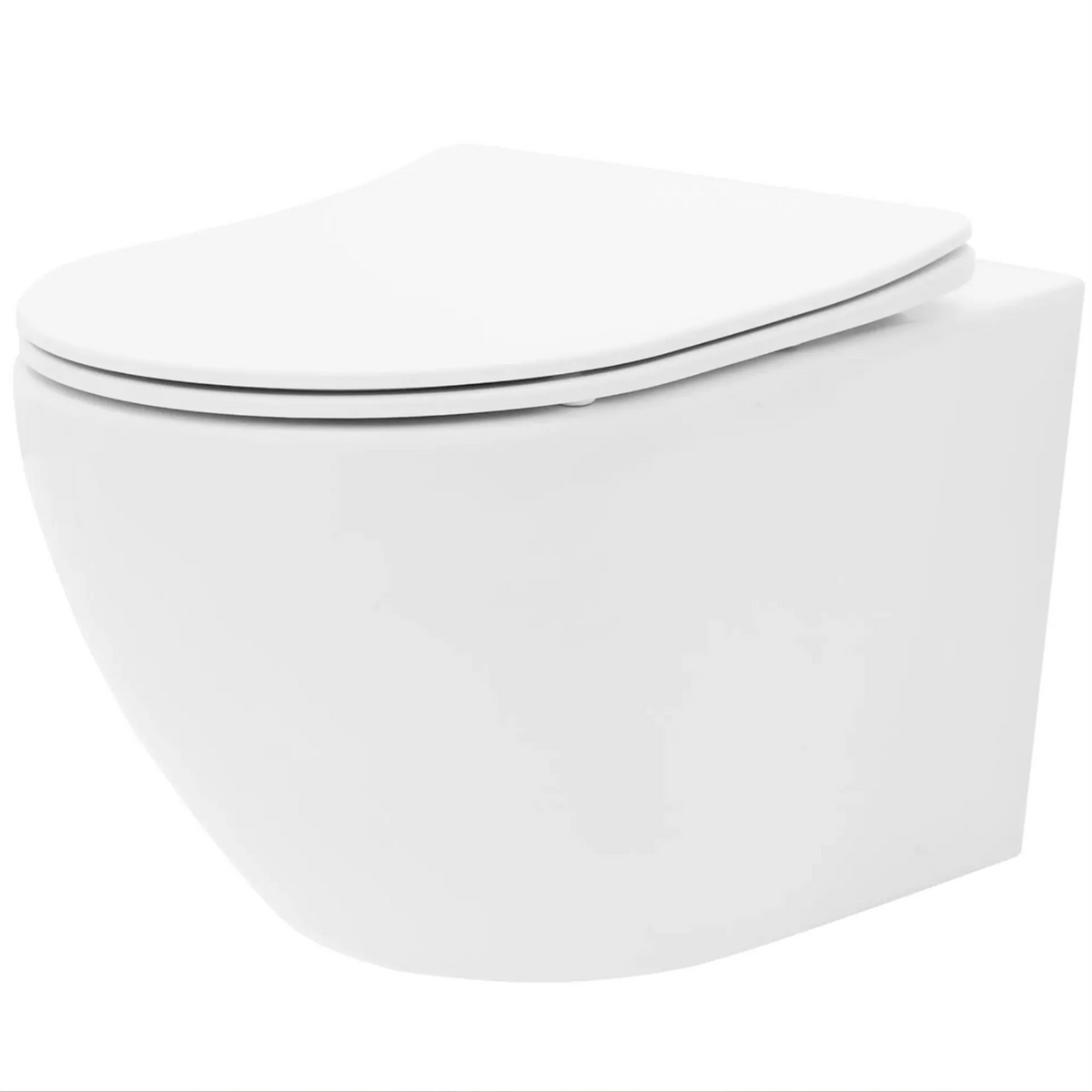 WC Schüssel Randlos Carlo Mini Tornado – Weiß 49 × 36,5 cm