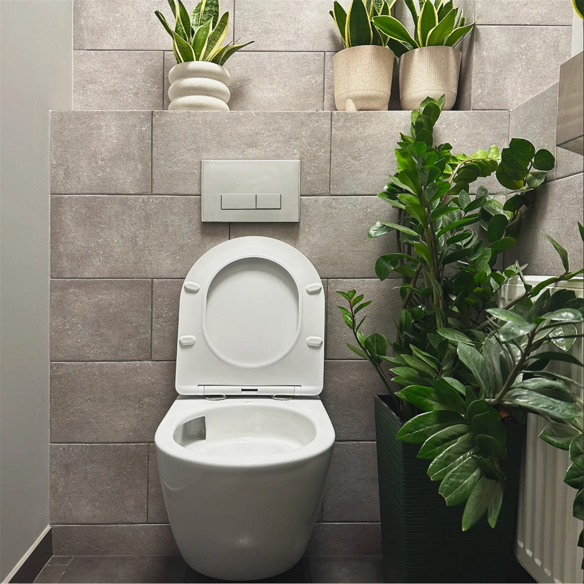 WC Schüssel Randlos Carlo Mini Tornado – Weiß 49 × 36,5 cm