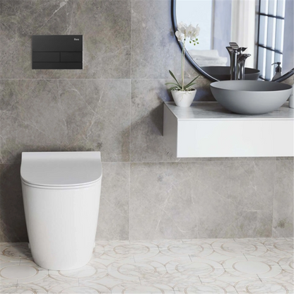Unterputz WC Gestell Slim 024N Schwarz HD Drückerplatte