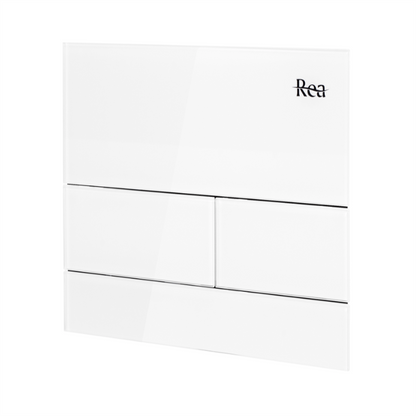 Unterputz WC Gestell Slim 024N Weiß Glas HD Drückerplatte