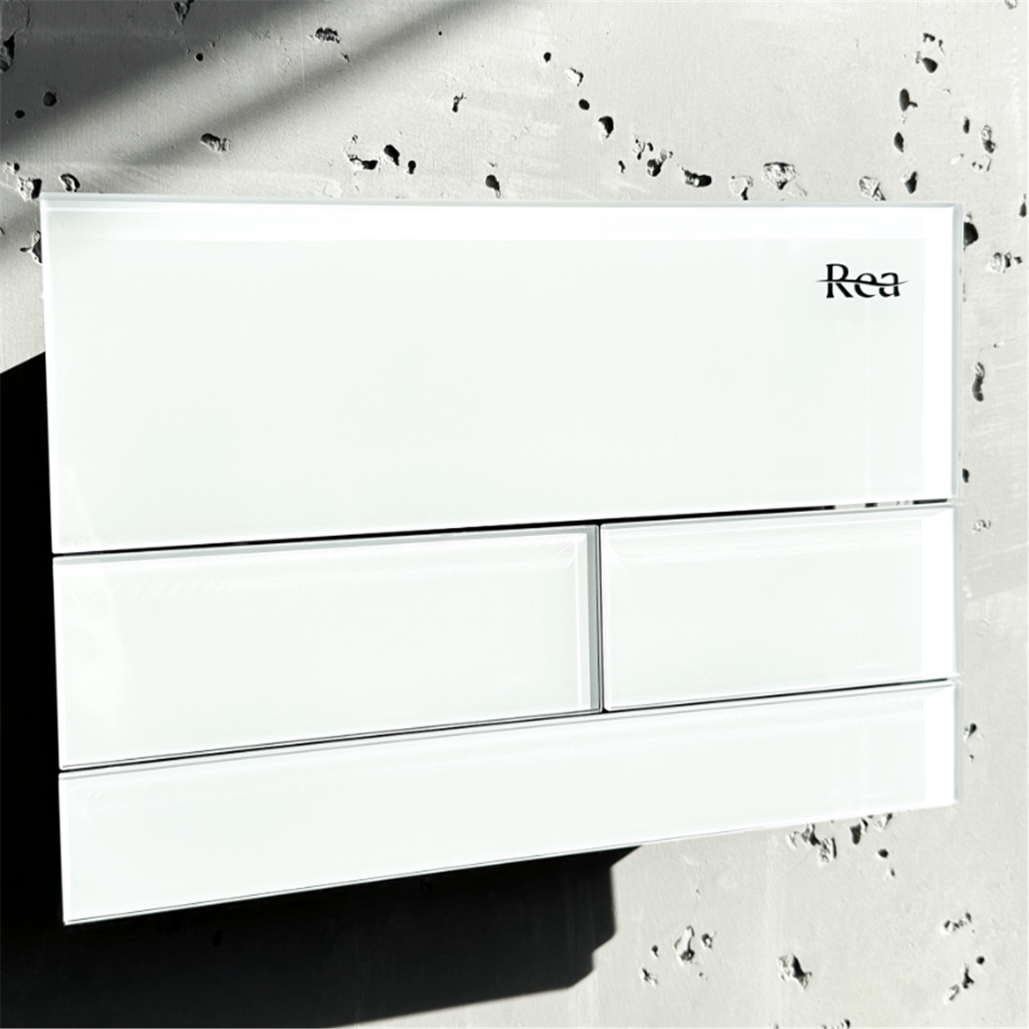 Unterputz WC Gestell Slim 024N Weiß Glas HD Drückerplatte