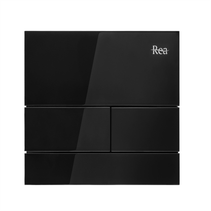 Unterputz WC Gestell Slim 024N Schwarz Glas HD Drückerplatte
