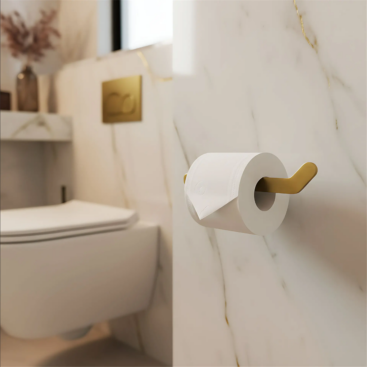 Toilettenpapierhalter Til 109 – Gold Matt