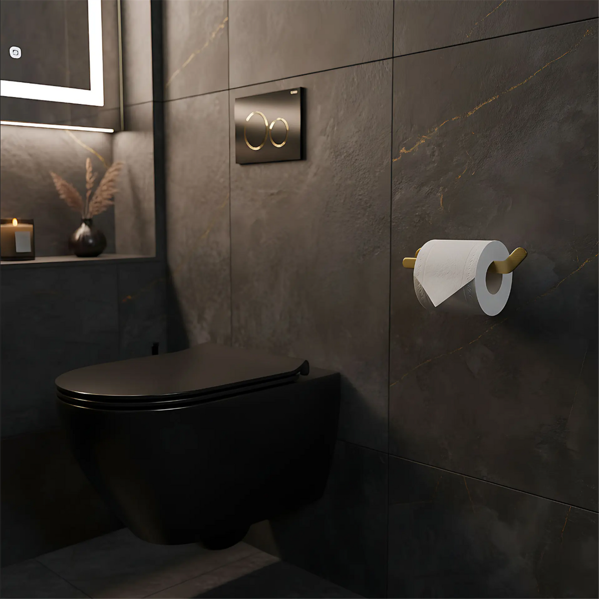 Toilettenpapierhalter Til 109 – Gold Matt