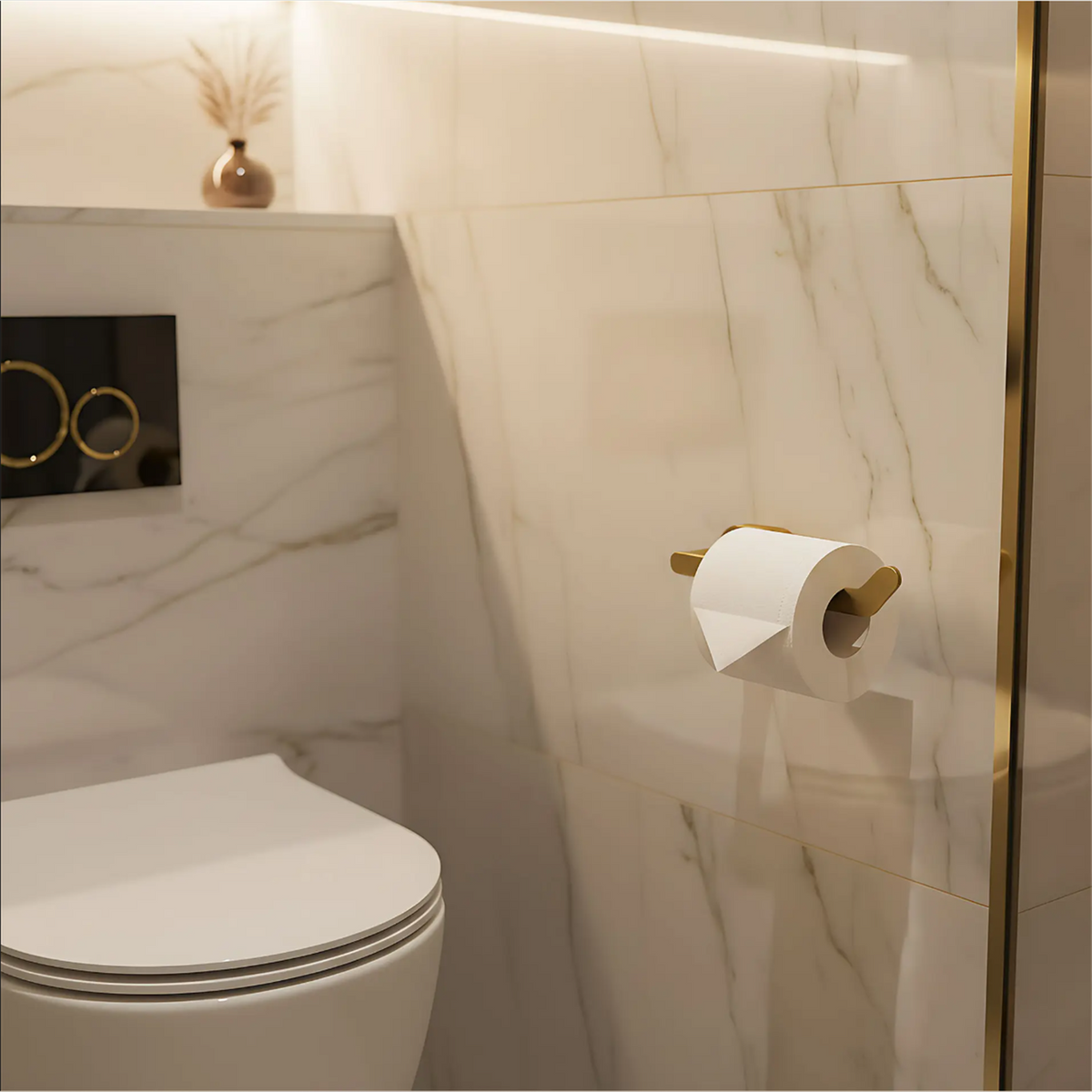 Toilettenpapierhalter Til 109 – Gold Matt