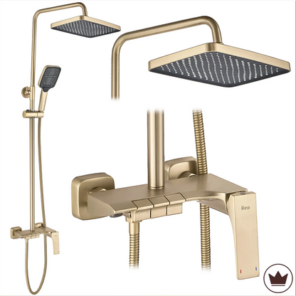 Duschgarnitur Joe Premium – Gold Matt