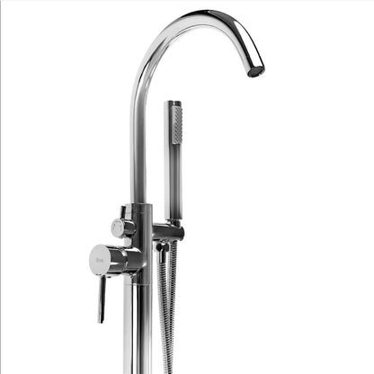 Freistehende Wannenarmatur Lungo – Chrom