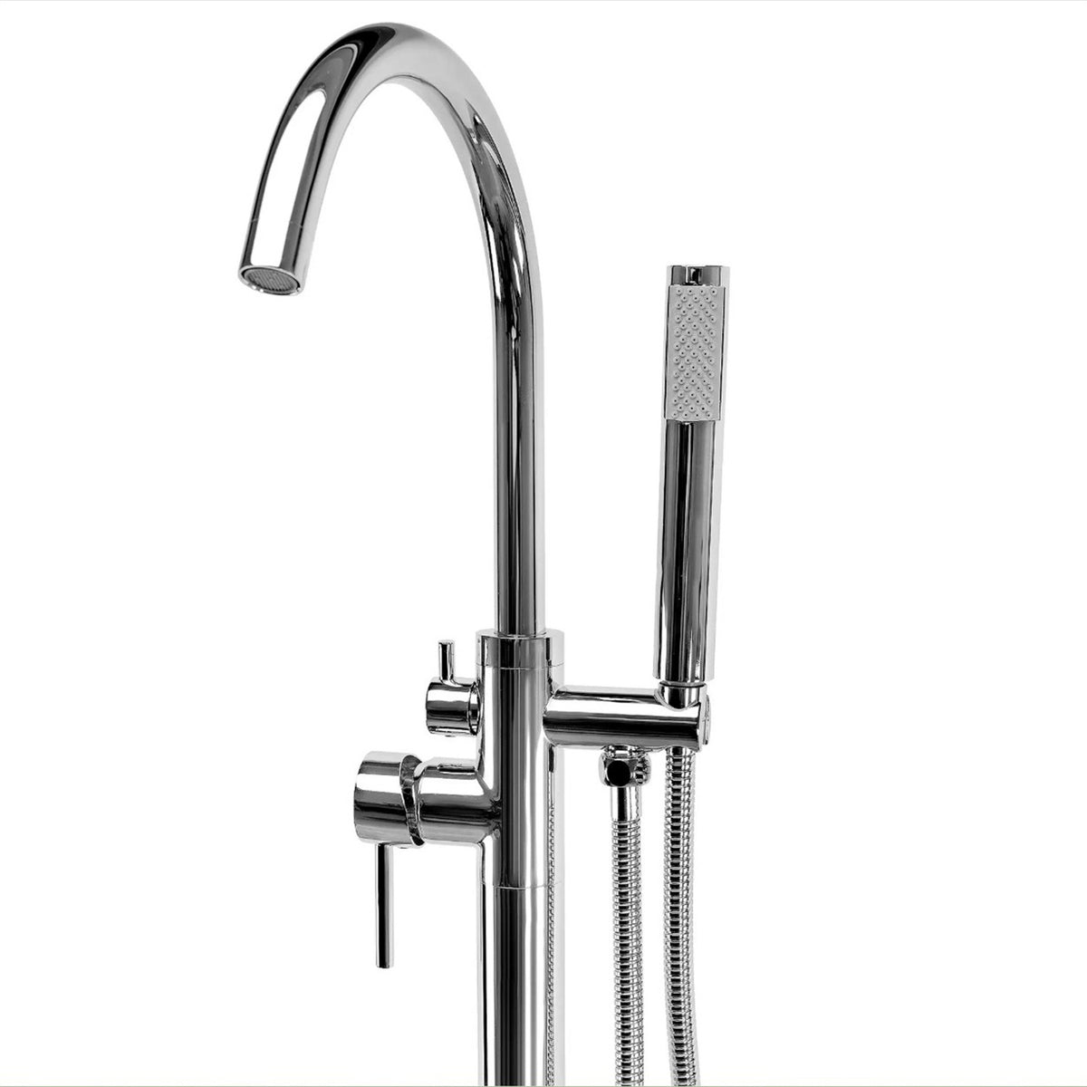 Freistehende Wannenarmatur Lungo – Chrom
