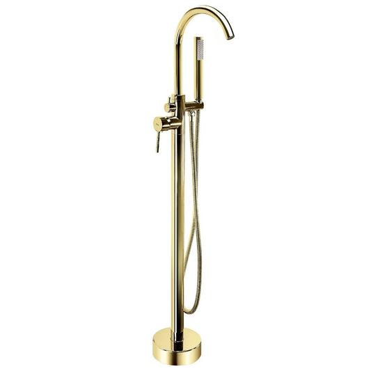 Freistehende Wannenarmatur Lungo – Gold