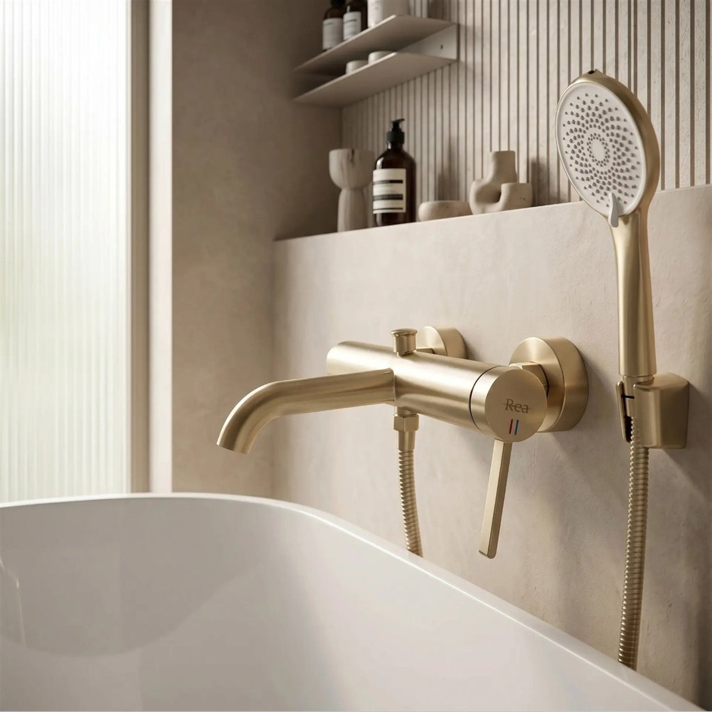 Badewannenarmatur Rivo Gold Matt