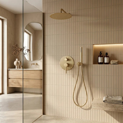 Unterputz-Duschset Venti – Gold Matt