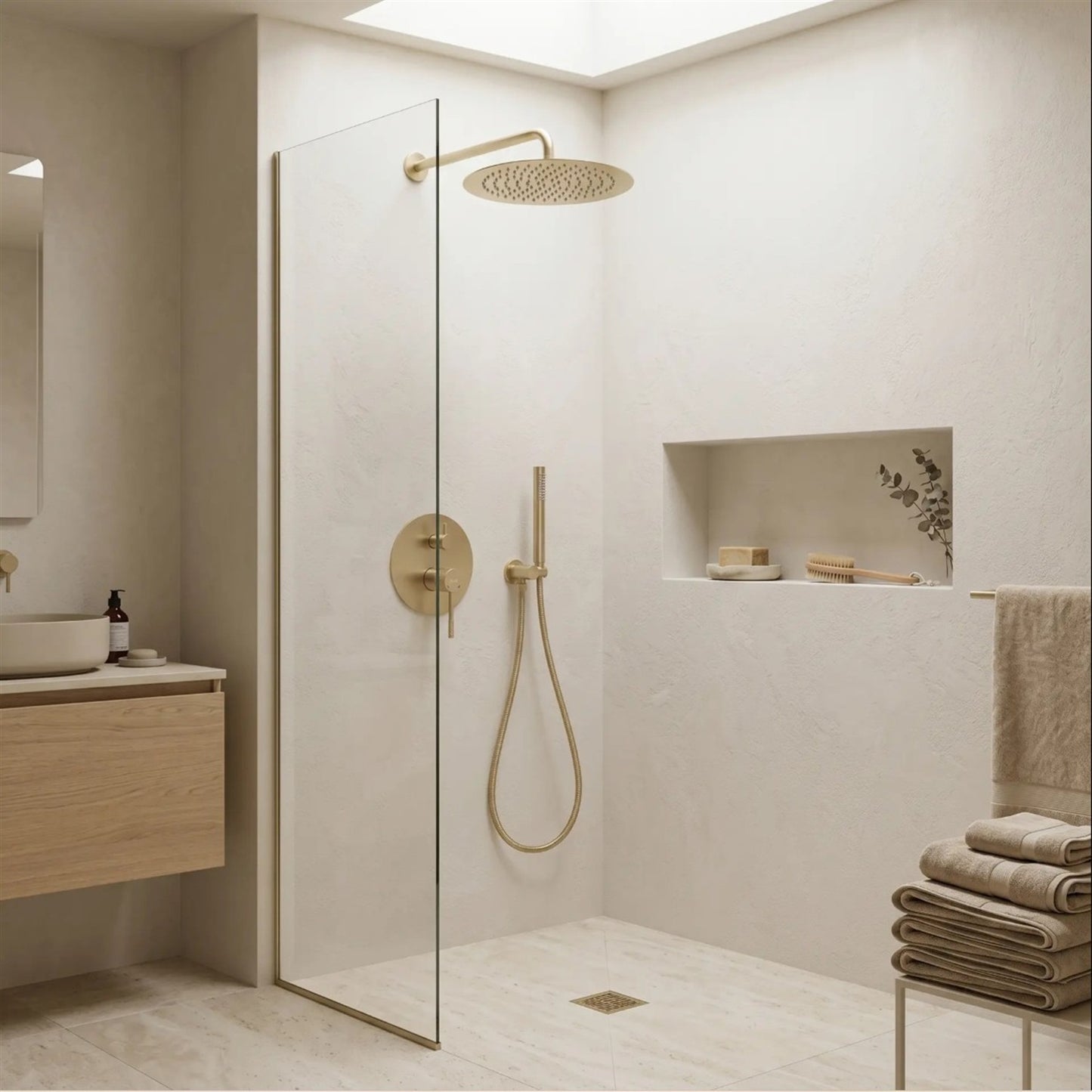 Unterputz-Duschset Venti – Gold Matt