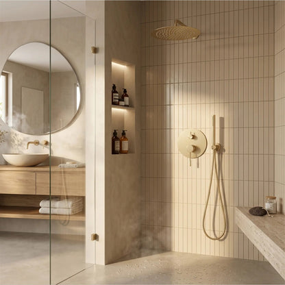Unterputz-Duschset Venti – Gold Matt