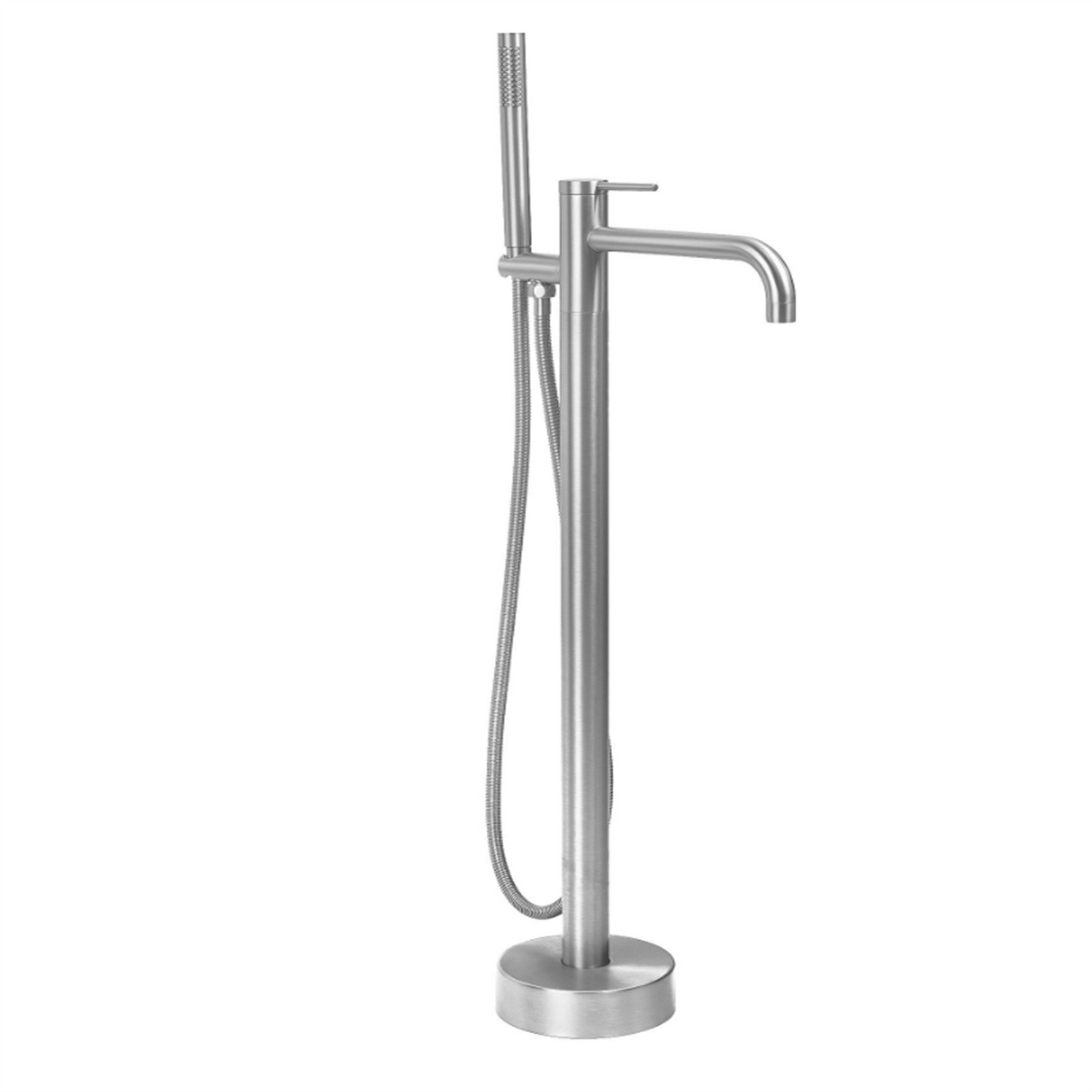 Badewannenarmatur Clif Chrom freistehend mit Handbrause