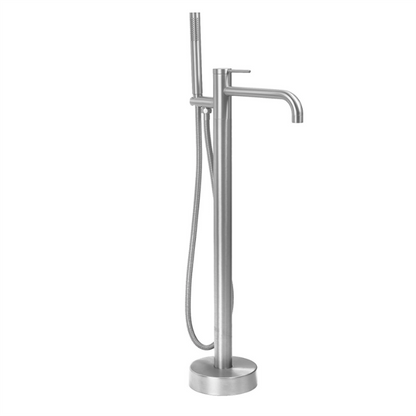 Badewannenarmatur Clif Chrom freistehend mit Handbrause