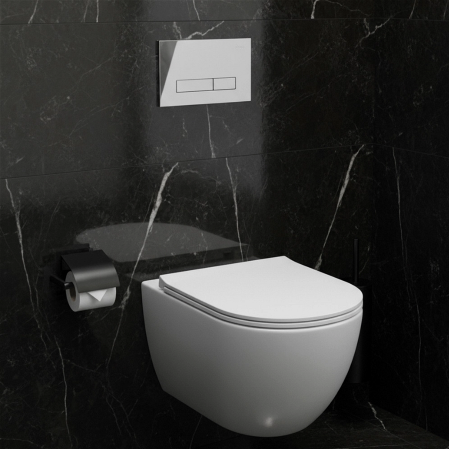 Vorwandelement WC K011A-Q  HD Chrom